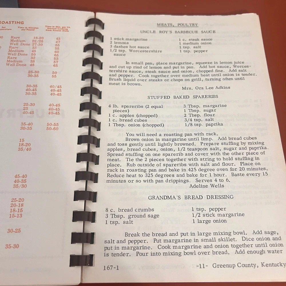 Vintage 1971 Burnt Offerings Greenup County Kentucky Peace Officers Cookbook